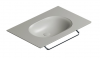 Catalano SFERA umywalka ścienna 75x50cm z kompletem mocowań szary mat 175HZCS/0520760023